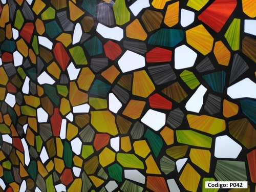 Films Simil Vitraux Vidrios Ventanas 1mts X 90 Cm. - P042