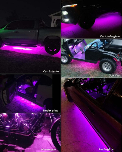 Keiurot Tira De Luces Led Para Coche 24 Conectable...