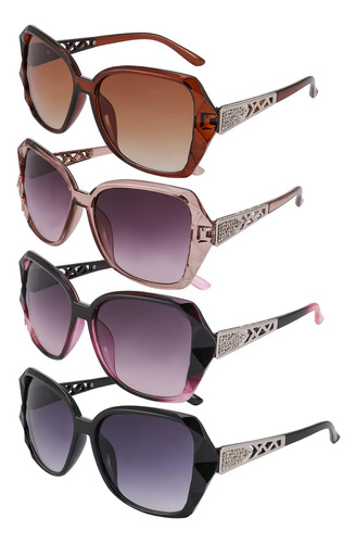 Dragonflydreams 4 Piezas De Gafas De Sol Grandes Para Mujer,