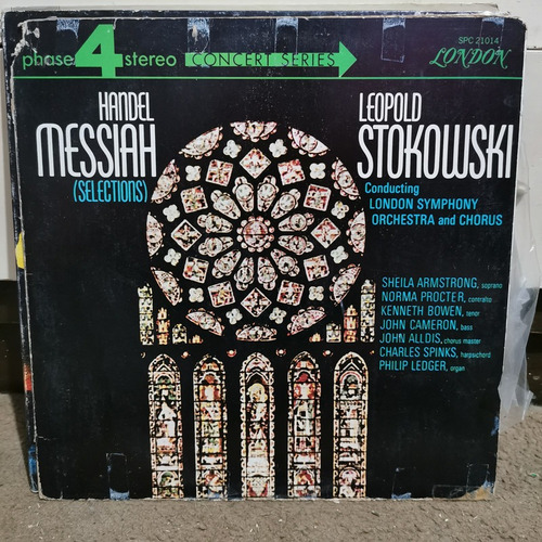 Disco Lp Handel Messiah,stokowski- Selections