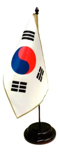 Bandera Corea Del Sur , Mástil De Escritorio