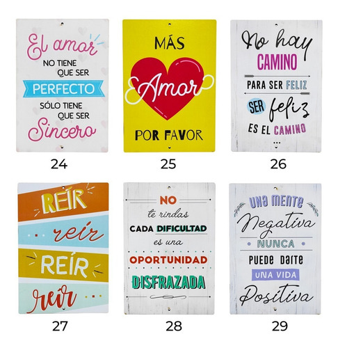 Cuadros Cuadritos Frases Vintage. Kit X20 Unidades | MercadoLibre