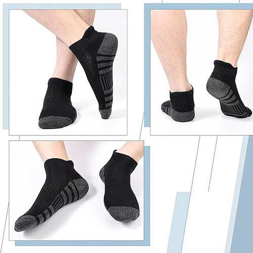 Calcetines Deportivo Bajos Absorbente Transpirable 5 Pares