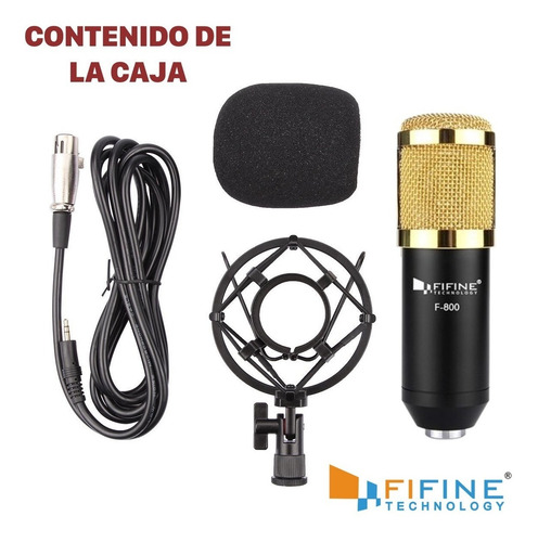 Imagen 2 de 10 de Microfono Condenser Fifine F-800 Estudio Karaoke Nuevo