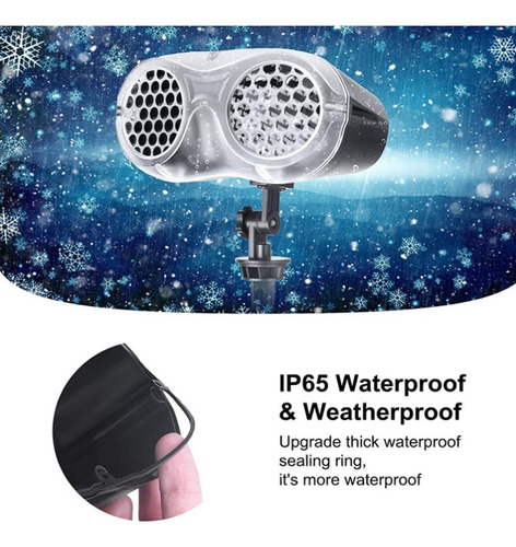 Proyector Led De Copo De Nieve Luz Nocturna