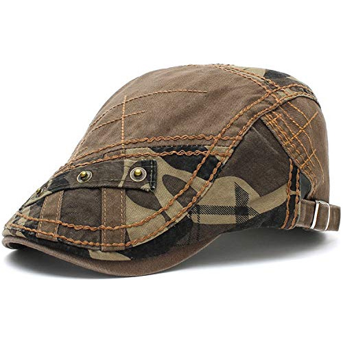 Gorro Boina De Algodón Ajustable Para Hombre