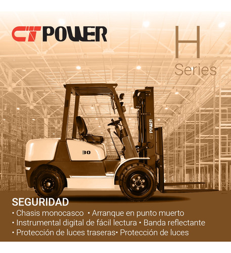 Autoelevador Ct Power Fd30 Motor Isuzu 3tn Entrega Inmediata
