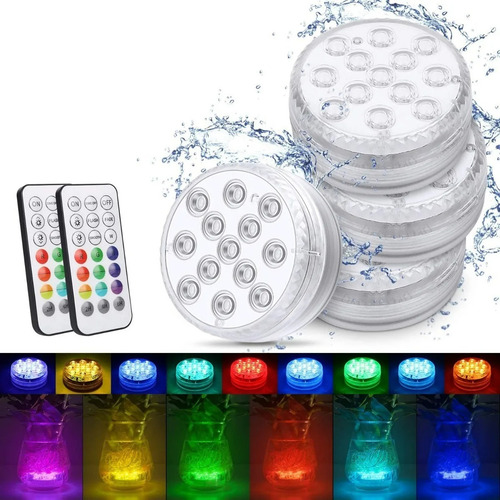 Imagen 2 de 2 de Impermeable Sumergible Luz Para Piscina Acuario Fiesta X1