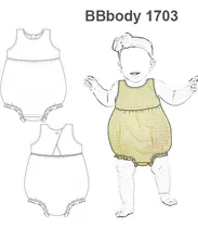 Comprar Moldesunicose Enteritos Bebé Papel - Body Bubble Romper