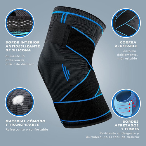 Rodilleras Deportivas Gimnasio, Rodilleras Elásticas Soporte