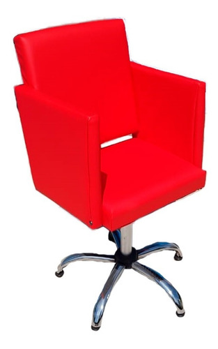 Imagen 3 de 3 de Sillon De Corte Giratorio Regulable Altura Base Cromada