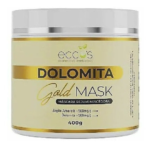 Máscara Eccos Argila Amarela Gold Mask Dolomita - 400g
