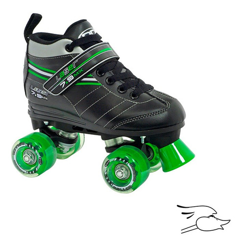 Patines Roller Derby Laser 7.9 Boys Black-green