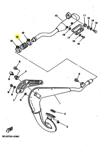 Union Escape Yamaha Dt 125 Dt 175 Original