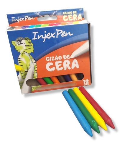 Bolígrafo Injex de cera de 12 colores
