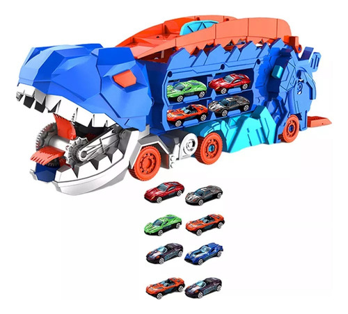 Para Camión De Dinosaurios Comiendo Coches De Juguete De