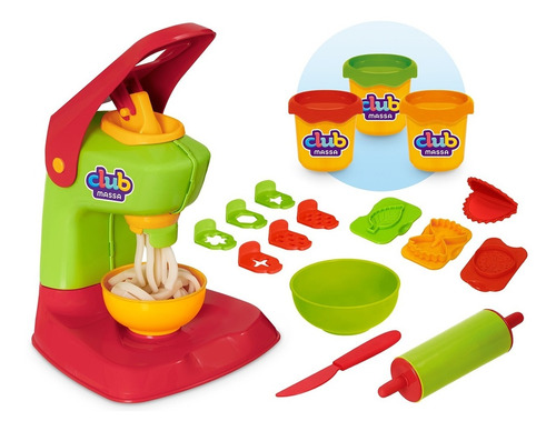 Máquina Massinha De Modelar Kit Pizza E Pasta Club Massa