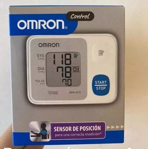 Omron Hem-6123 Wrist Blood Pressure Monitor with Large LCD Display, One-Touch Operation & 60 Memory Readings