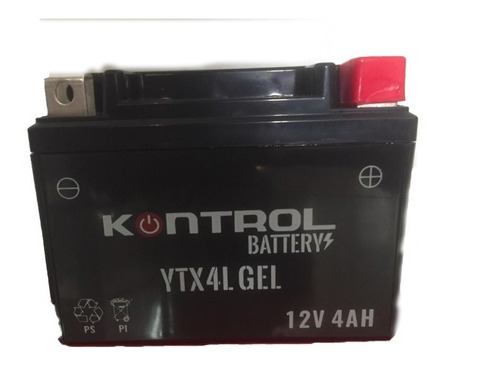 Batería Moto Hero Eco Deluxe Kontrol Ytx4l Gel