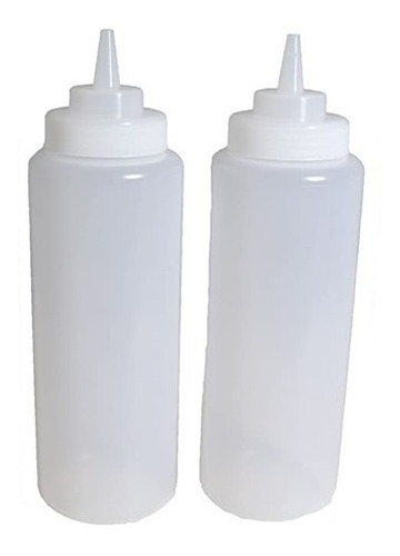 2 Botes Para Aderezo Mayonesa Crema 32 Oz Transparente