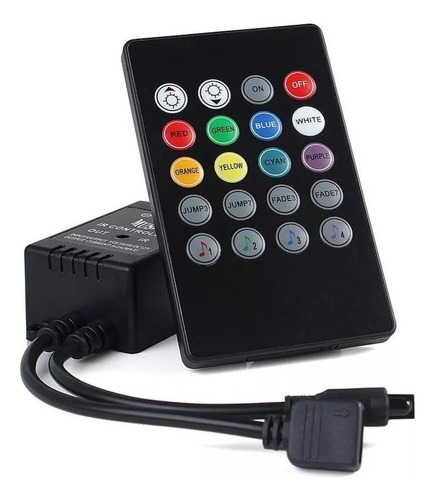 Control Remoto Con Sensor Musical Para Cinta Led Rgb 12v