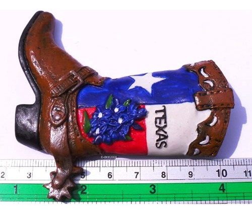 Texas Cowboy Boot Estados Unidos Recuerdo Alta Calidad Resin