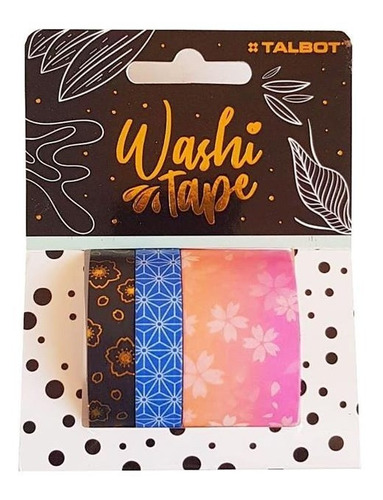 Cinta Adhesiva Washi Tape Origami 1,5cx3m 5106 Talbot