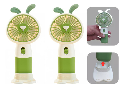 X2 Mini Ventilador Portatil De Mano Escritorio Recargable