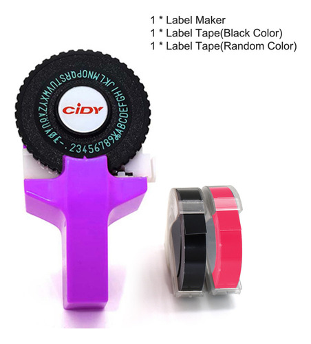 Impresora Label Maker, Máquina De Escribir Manual, Estampado