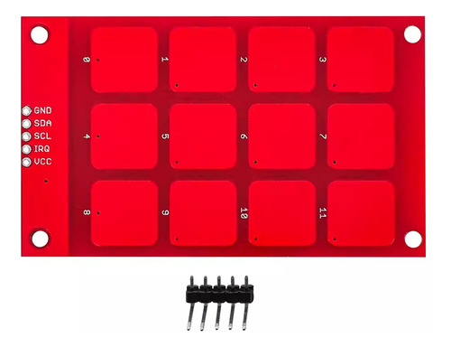 Teclado De Toque Capacitivo Mpr121 Tecla Sensível À Interfac