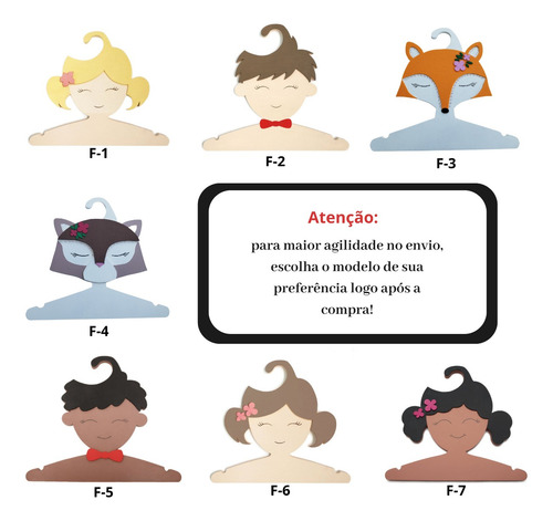 Cabide Infantil Personalizado, Cabide Para Roupas De Criança