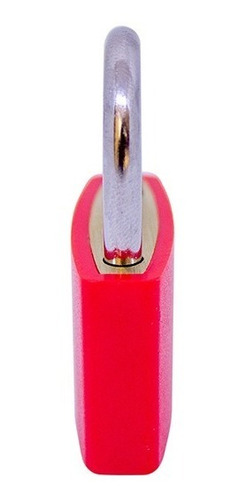 Candado Plano Fashion Zoe 30mm En Blister 2 Llaves De Bronce
