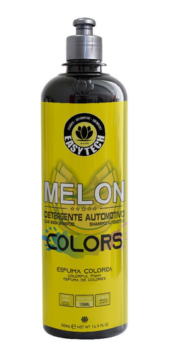 Shampoo Automotivo Melon Colors Amarelo 1:150 500ml Easytech