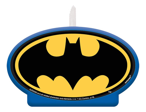 Batman Heroes Unite - Vela De Cumpleaños, 4.5 Pulgadas, 1 Un