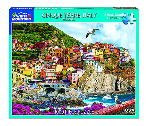 Blanco Montaña Cinque Terre, Italia - 1000 Pedazo 33zsi