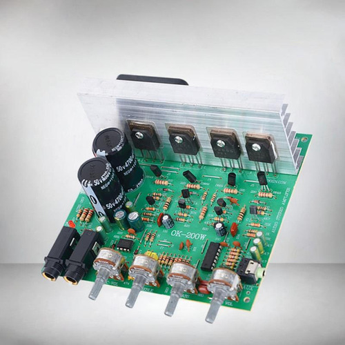 Placa Amplificadora De Potencia Entrada De Micrófono De 2,0