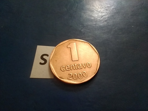 1 Uno Moneda De 1 Centavo 2000 Cambio Del Milenio Argentina 