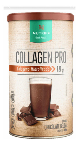 Collagen Pro 450g - Nutrify Sabor Chocolate belga