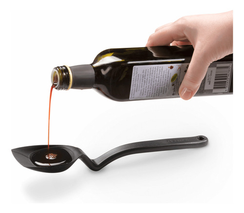 Cuchara Espatula Medidora Dreamfarm Supoon 3en1 Flexible 250°c Bpa Free Silicona Negra