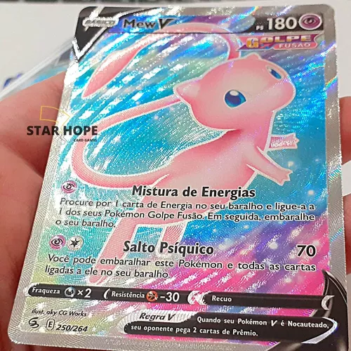 Carta Pokémon Mew Vmax Lendário Golpe Fusão