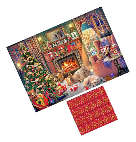 Rompecabezas Navideño, Juego De Rompecabezas Estilo C