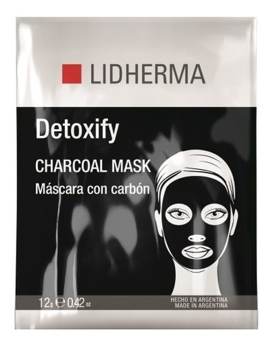 Máscara Detoxify Charcoal Lidherma Antiage Antioxidante Hidr