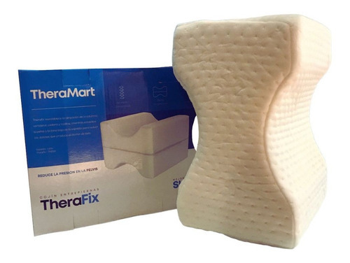 Cojin Quiropractico Theramart Therafix Para Entrepiernas Color Blanco