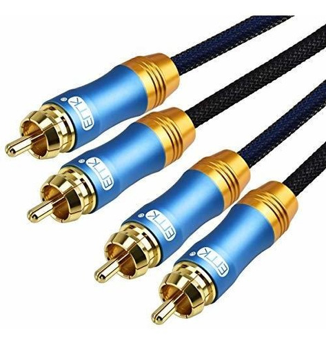 Cable Rca, Cable De Audio Estereo Emk 2rca Macho A 2rca Mac