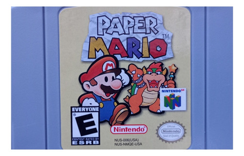 Paper Mario Nintendo 64 Juego Repro Ntsc N64. Envio Gratis