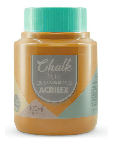 Tinta Chalk Acrilex 100ml - Super Cobertura - Artesanato Cor Laranja Bohemian 863