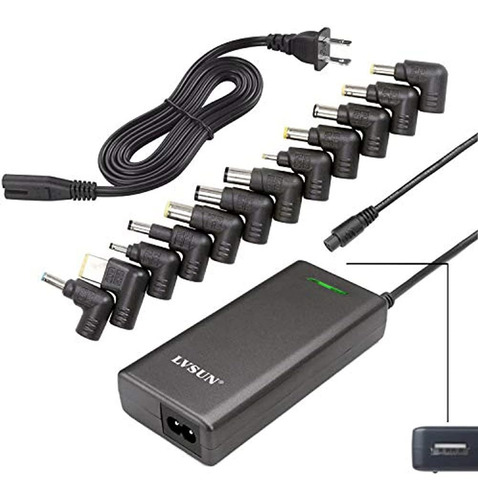 Cargador Universal Para Laptop 90w - Adaptador De Ca Delgado