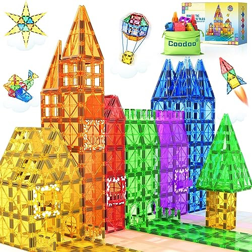 60 Pcs Construcción Magnética Azulejos Niños Juguetes Wmvpr