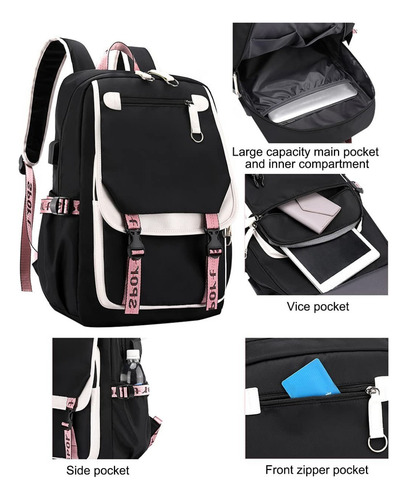 Bolsa De Estudiante Con Estampado De Dibujos Animados De Che