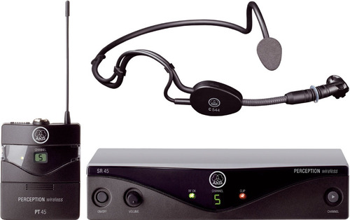 Microfone Lapela Sem Fio Akg Presenter Pt45 Sr45 Band-u2 Cor Preto